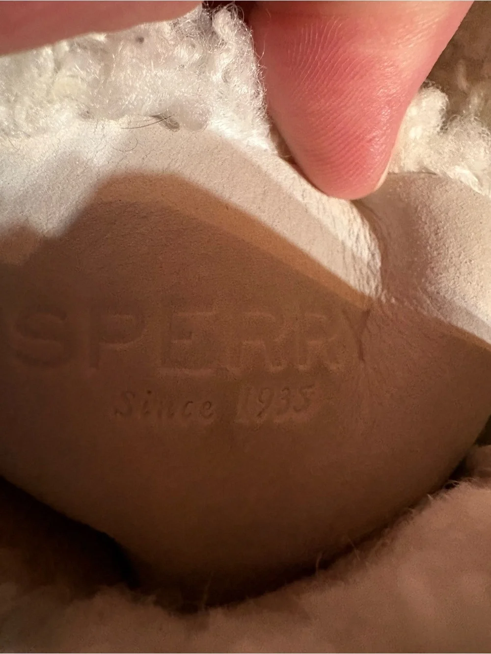 SBAGLIEN1  Sperry Cream Sherpa-Trim Duck Boots